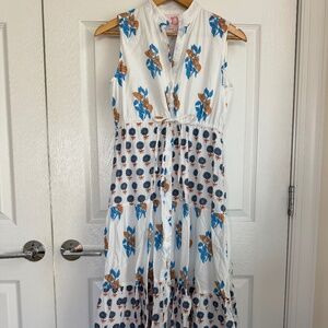 Victoria Dunn sleeveless tiered dress